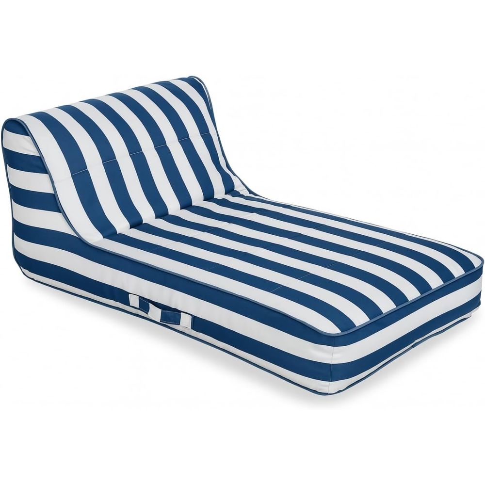 Kids Outdoor Lounger Chair - Chaise longue flottante rembourrée élégante, grande