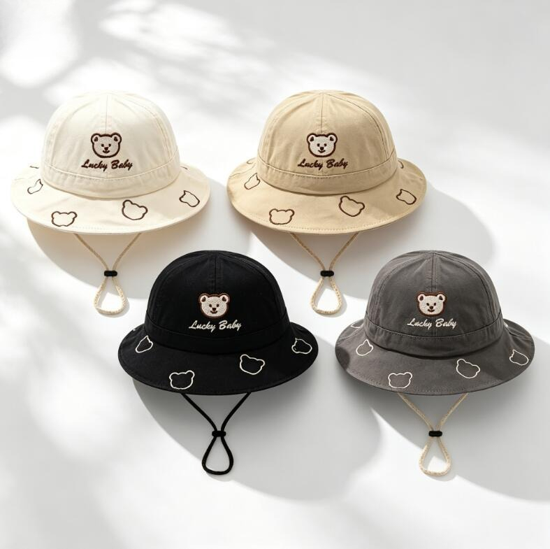Kids Outdoor Hat - 2026 Chapeau Bob Bébé Ours de