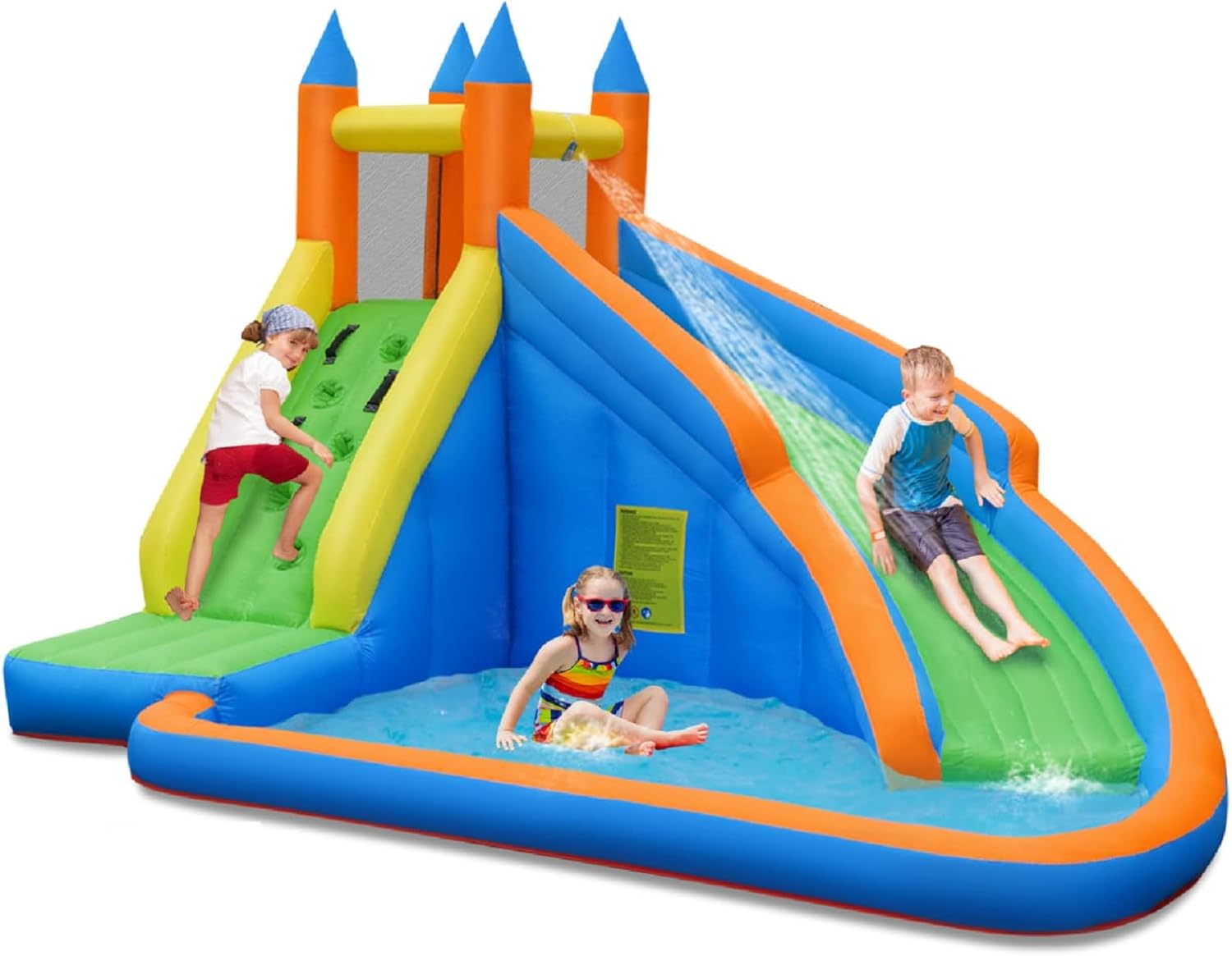 Kids Outdoor Water Park - Parc aquatique gonflable géant avec mur