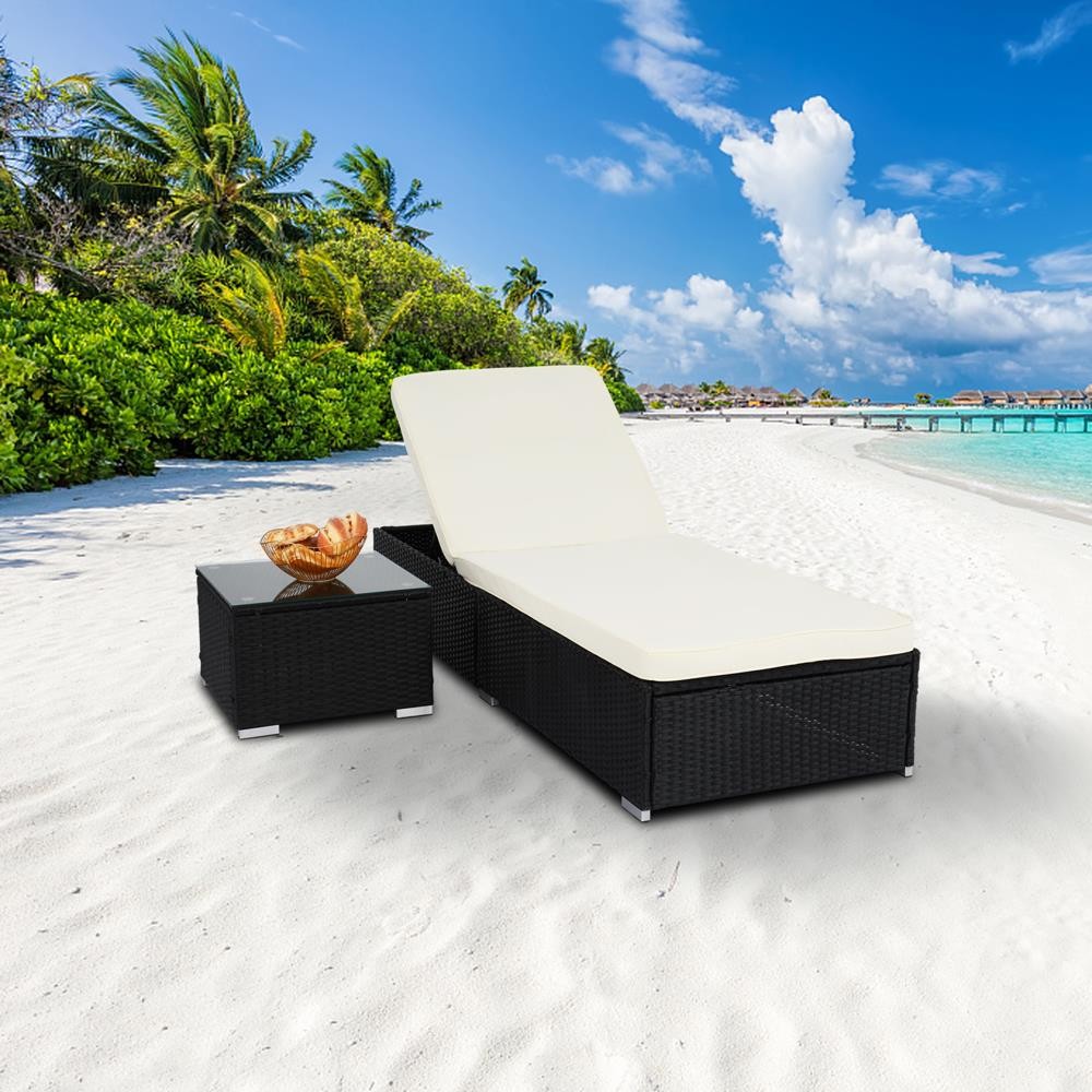 Kids Outdoor Lounger Chair - Chaise longue de jardin réglable en