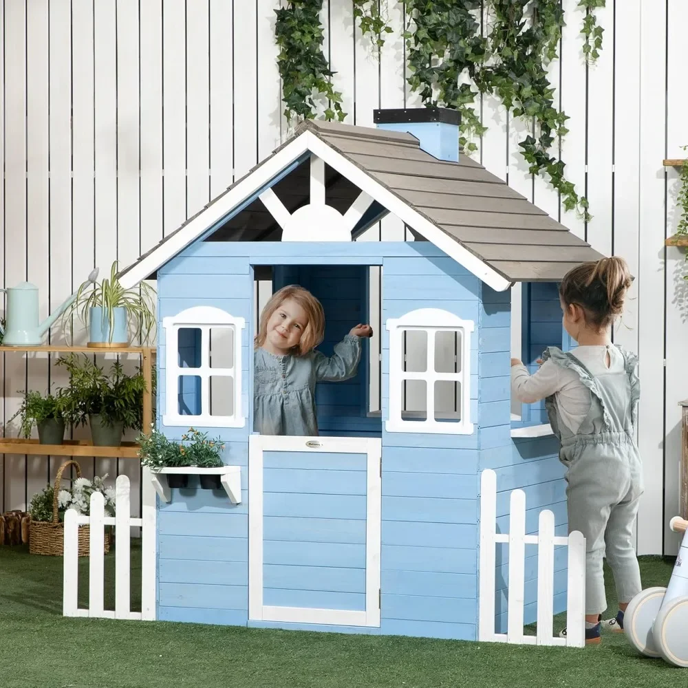 Kids Outdoor Playhouse - Casier de jeu pour enfants, maison