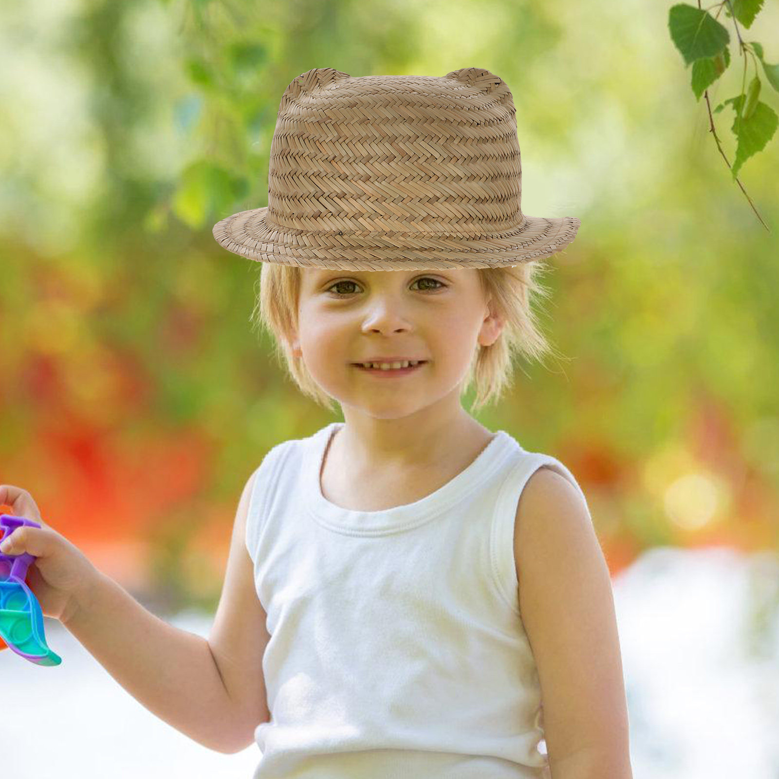 Kids Outdoor Hat - Chapeau de soleil en paille pour
