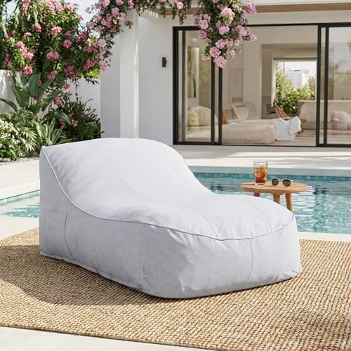Kids Outdoor Lounger Chair - Fauteuil pouf d'extérieur Hilar, pouf en