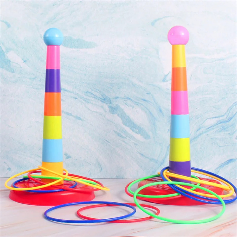 Kids Outdoor Learning Activities - Jeu de lancer d'anneaux pour enfants,