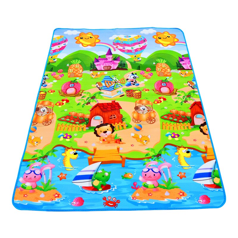 Kids Outdoor Mat Waterproof - Bébé Tapis de Jeu 180x120x0.3cm Enfants