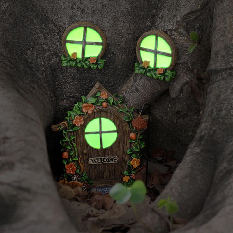 Kids Outdoor Fairy Garden - Lot de 5 lanternes féeriques lumineuses