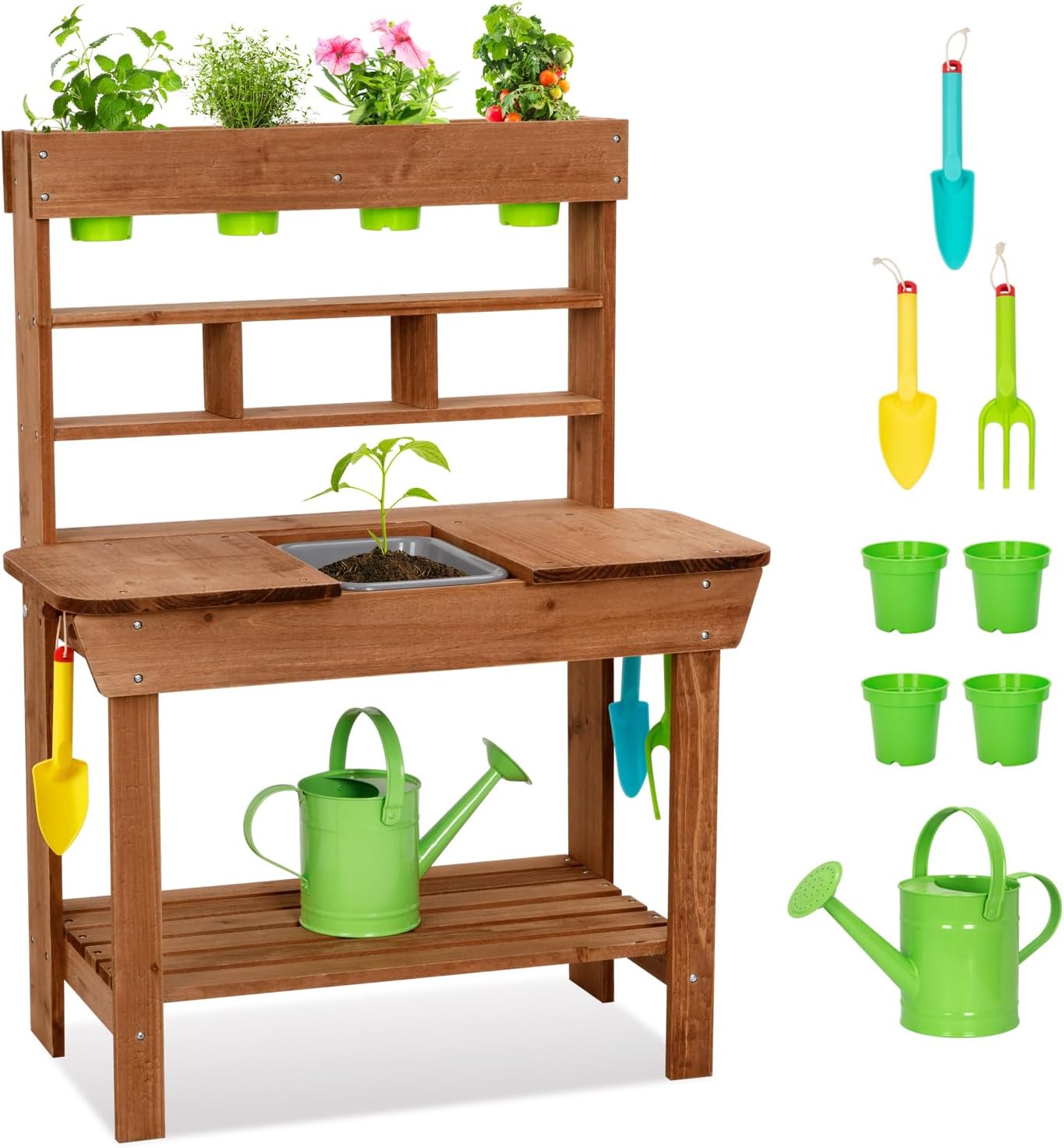 Kids Outdoor Sink - Banc de jardinage avec évier pour