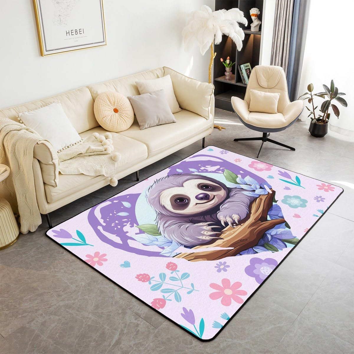 Kids Outdoor Zoo - Tapis de zone de paresseux mignon