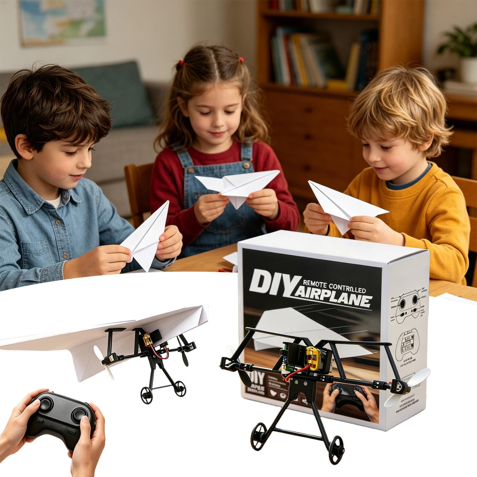 Kids Outdoor Adventure - Kit d'avion en papier RC à