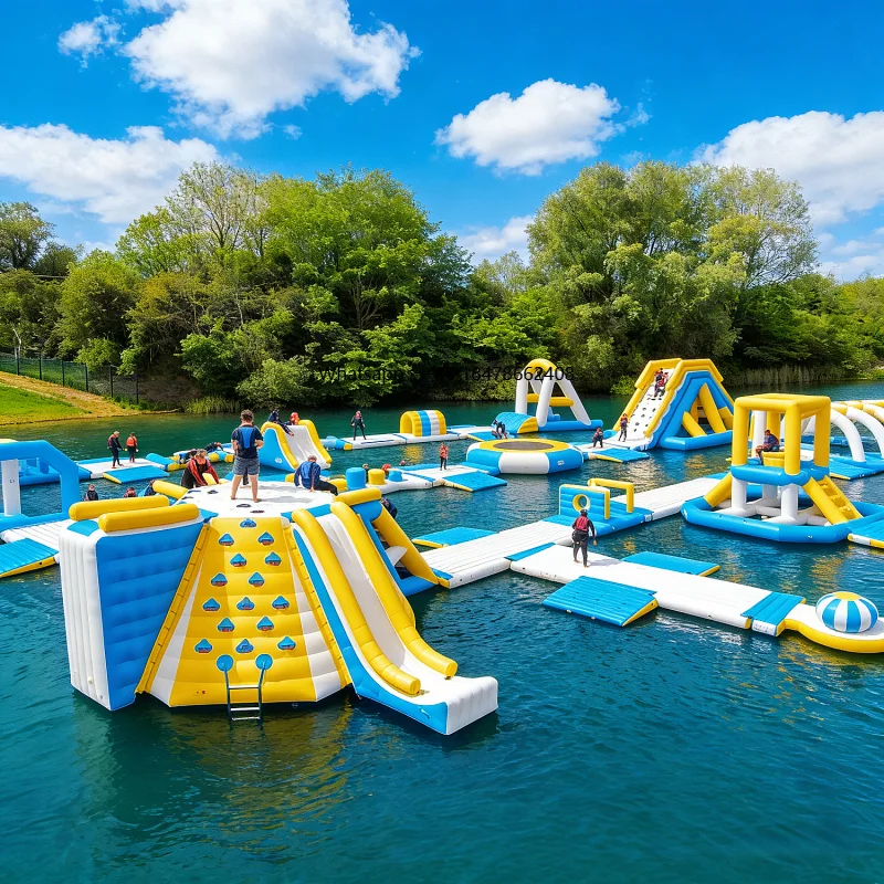 Kids Outdoor Water Park - Parc aquatique gonflable modulaire en PVC