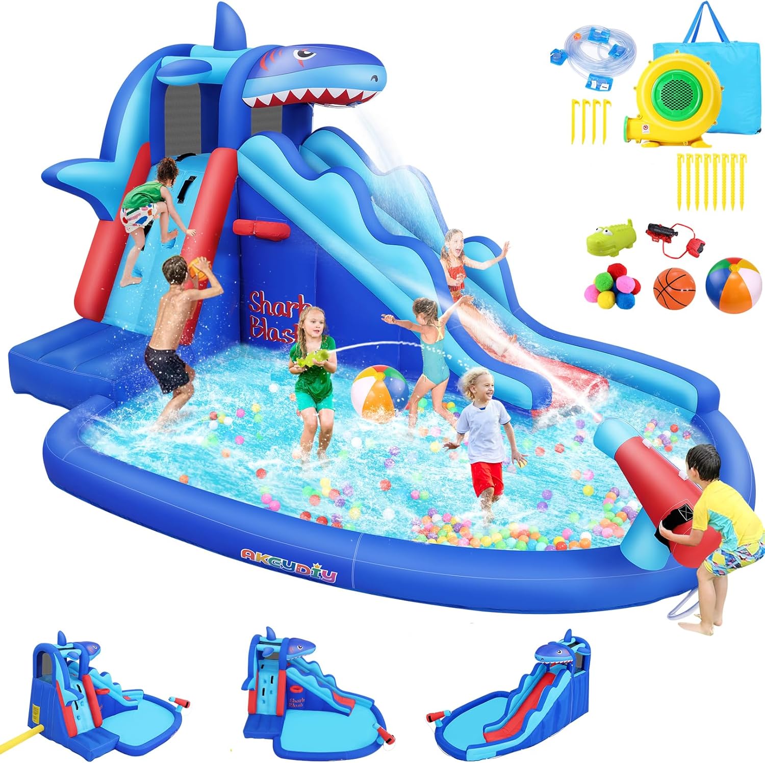 Kids Outdoor Water Park - Parc aquatique gonflable sur le thème