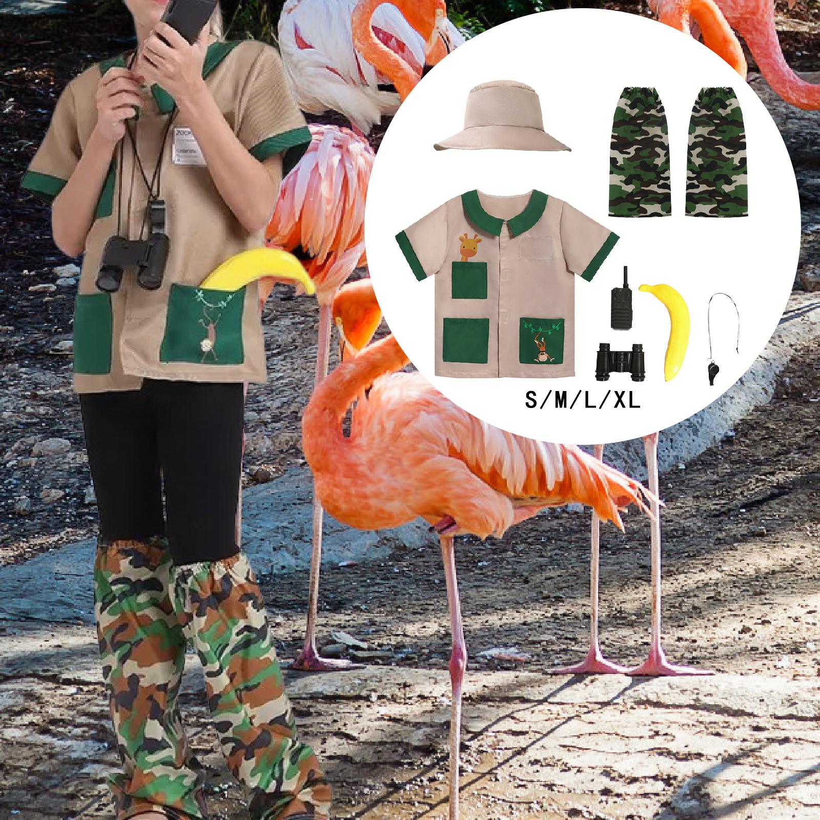 Kids Outdoor Zoo - Ensemble de costumes d'exploratrice pour enfants,
