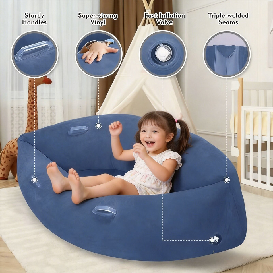 Kids Outdoor Lounger Chair - Fauteuil Pliant Portable Moderne pour Enfants