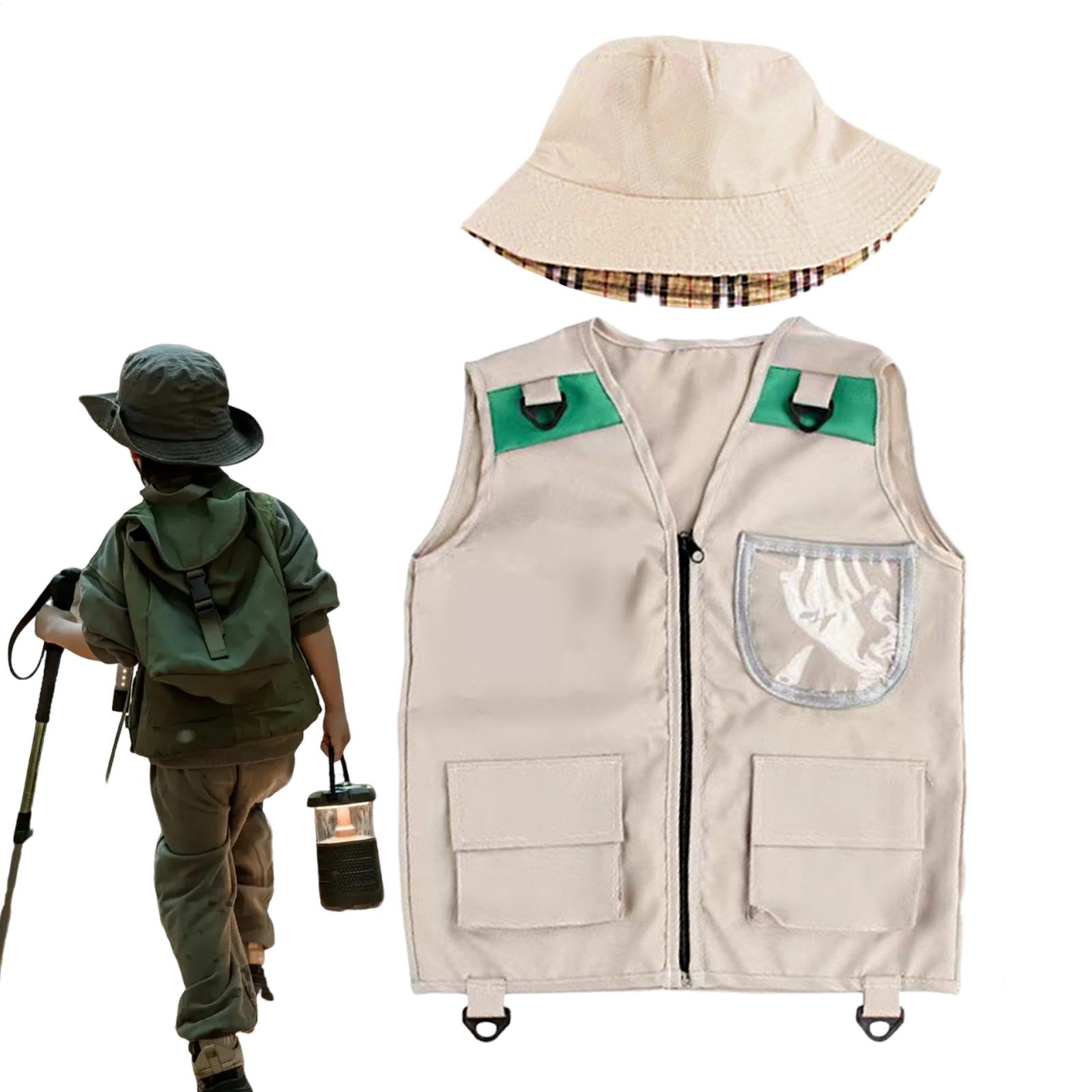 Kids Outdoor Zoo - Gilet de pêche lavable pour enfants,