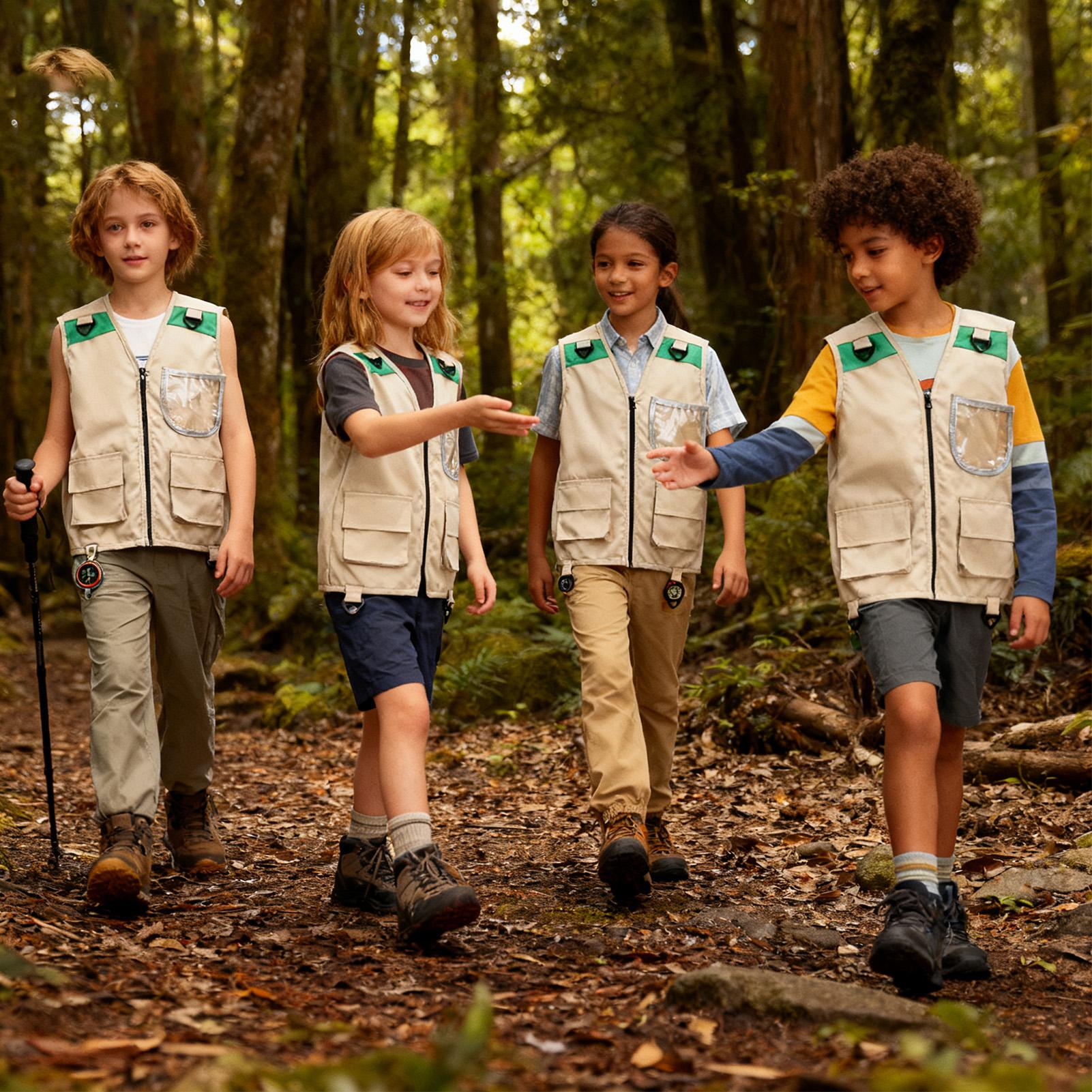Kids Outdoor Zoo - Gilet Cargo pour enfants, veste de