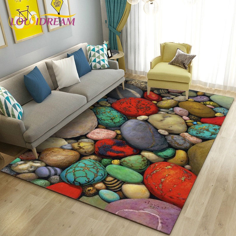 Kids Outdoor Mat Waterproof - Tapis de zone de pierre pavée
