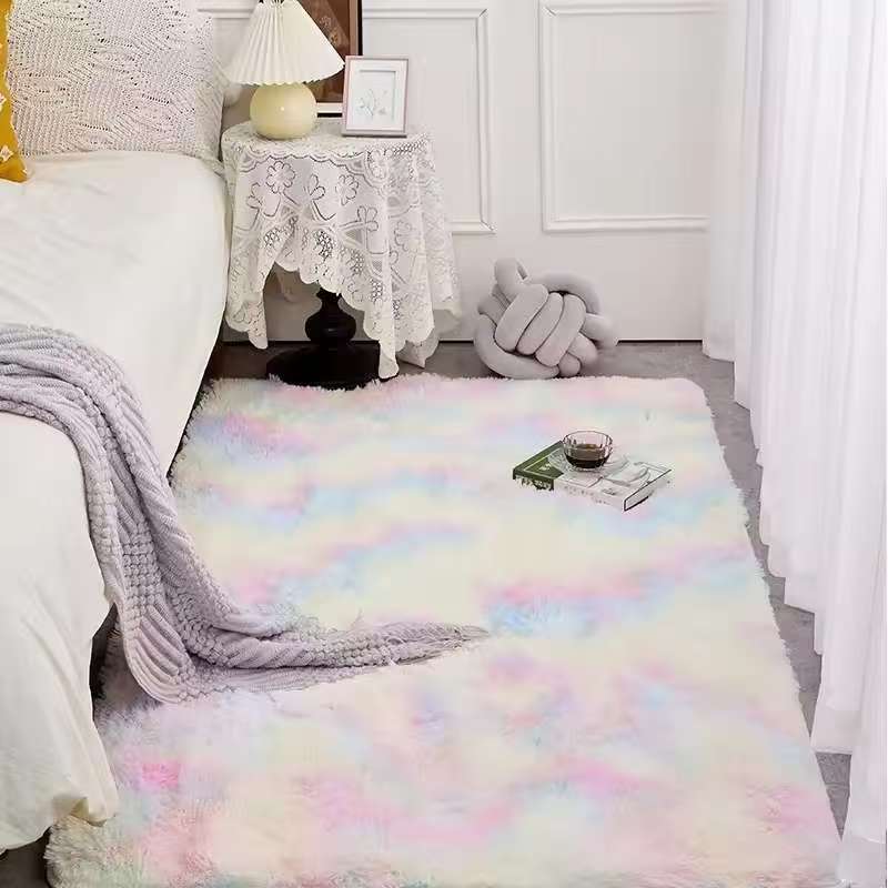 Kids Outdoor Mat Waterproof - VIKAMA Tapis moelleux en peluche tie-dye