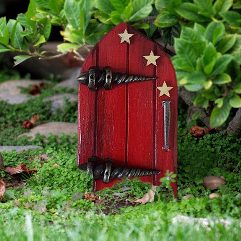 Kids Outdoor Fairy Garden - Porte féerique de décoration de jardin,