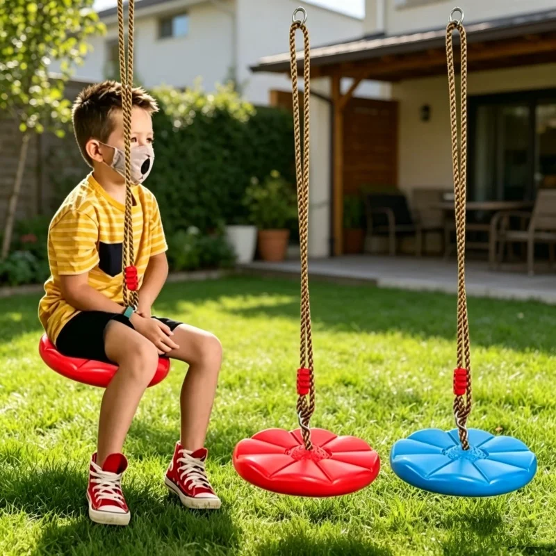 Kids Outdoor Hanging Chair - Fauteuil à bascule suspendu durable en