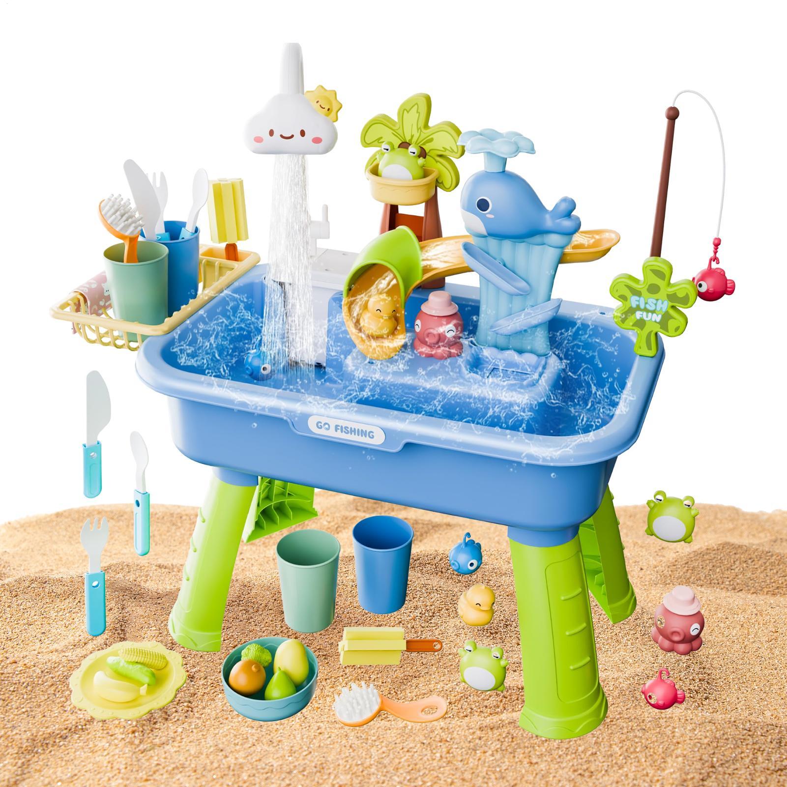 Kids Outdoor Sink - Jouets de cuisine électriques pour enfants,
