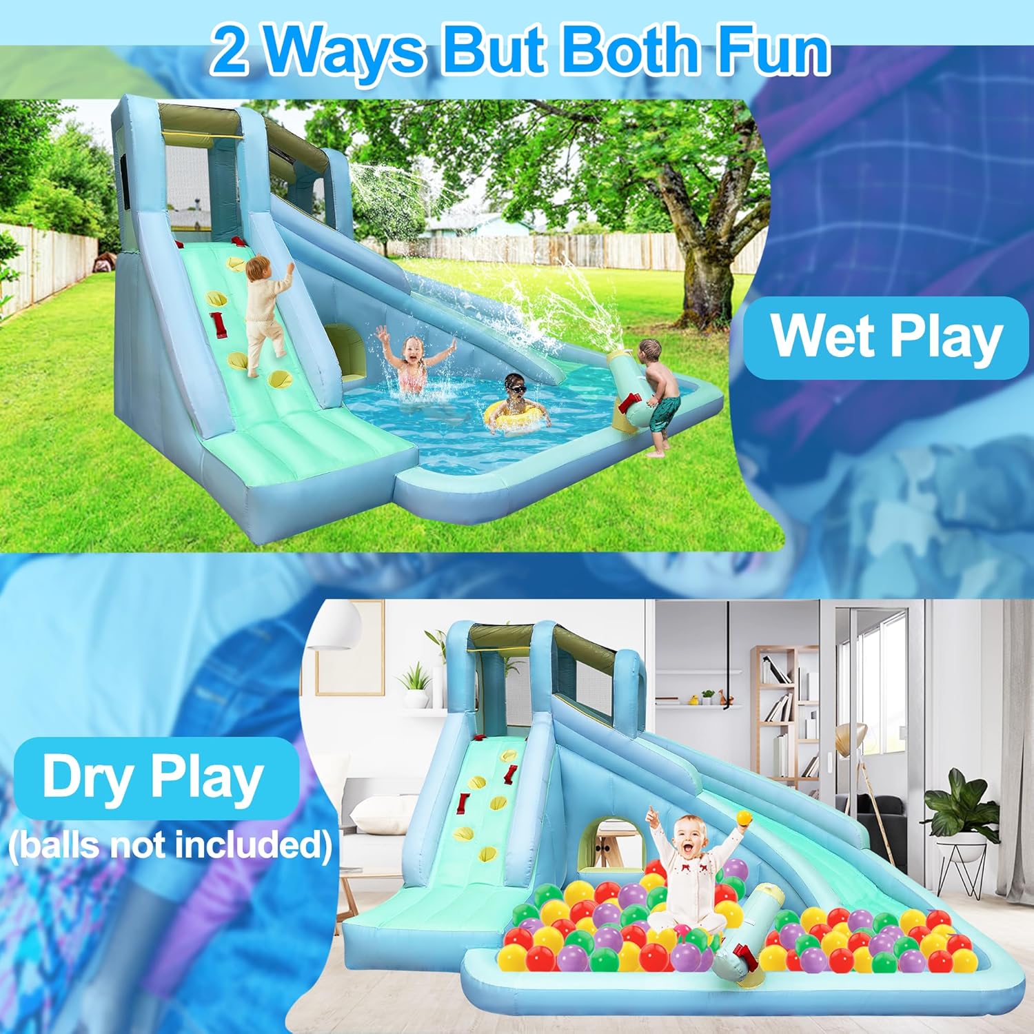 Parc aquatique gonflable 6-en- - Kids Outdoor Water Park avis et prix