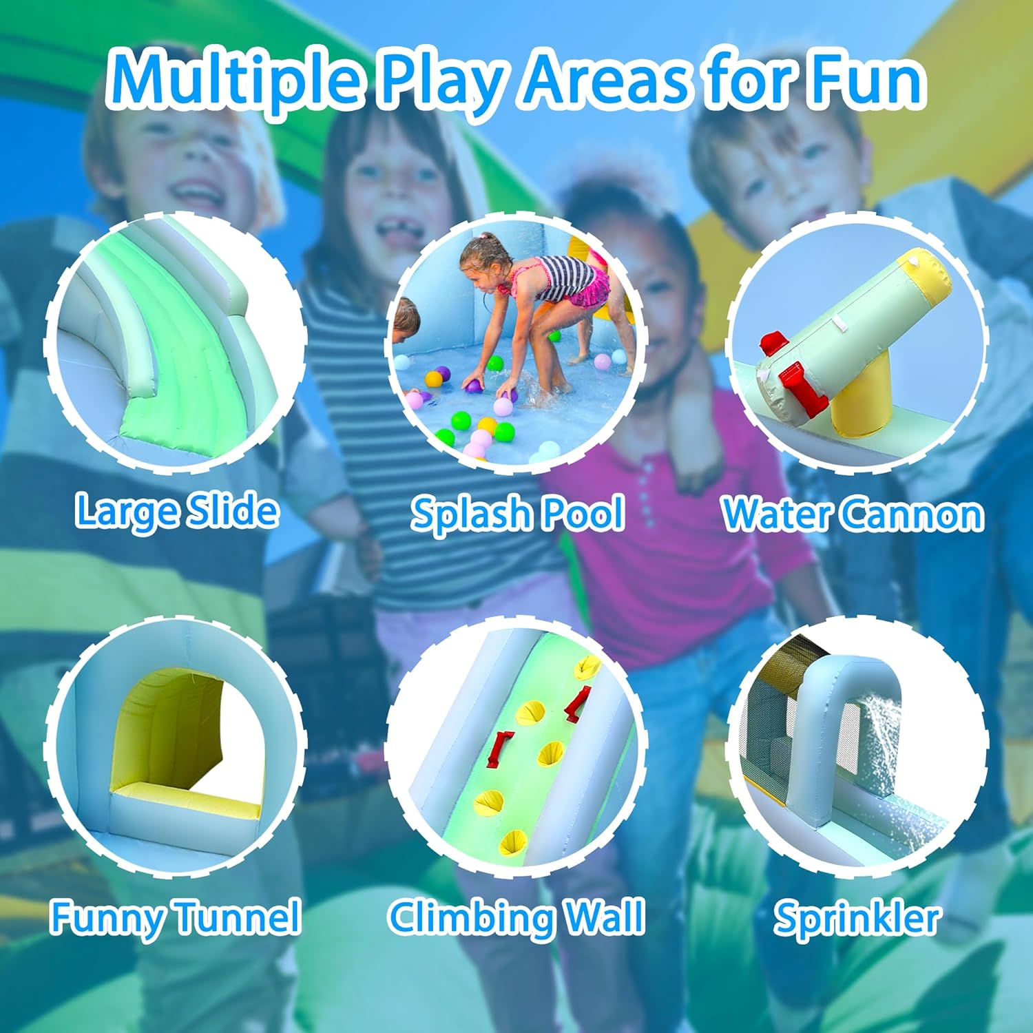 Parc aquatique gonflable 6-en- - Kids Outdoor Water Park avis et prix