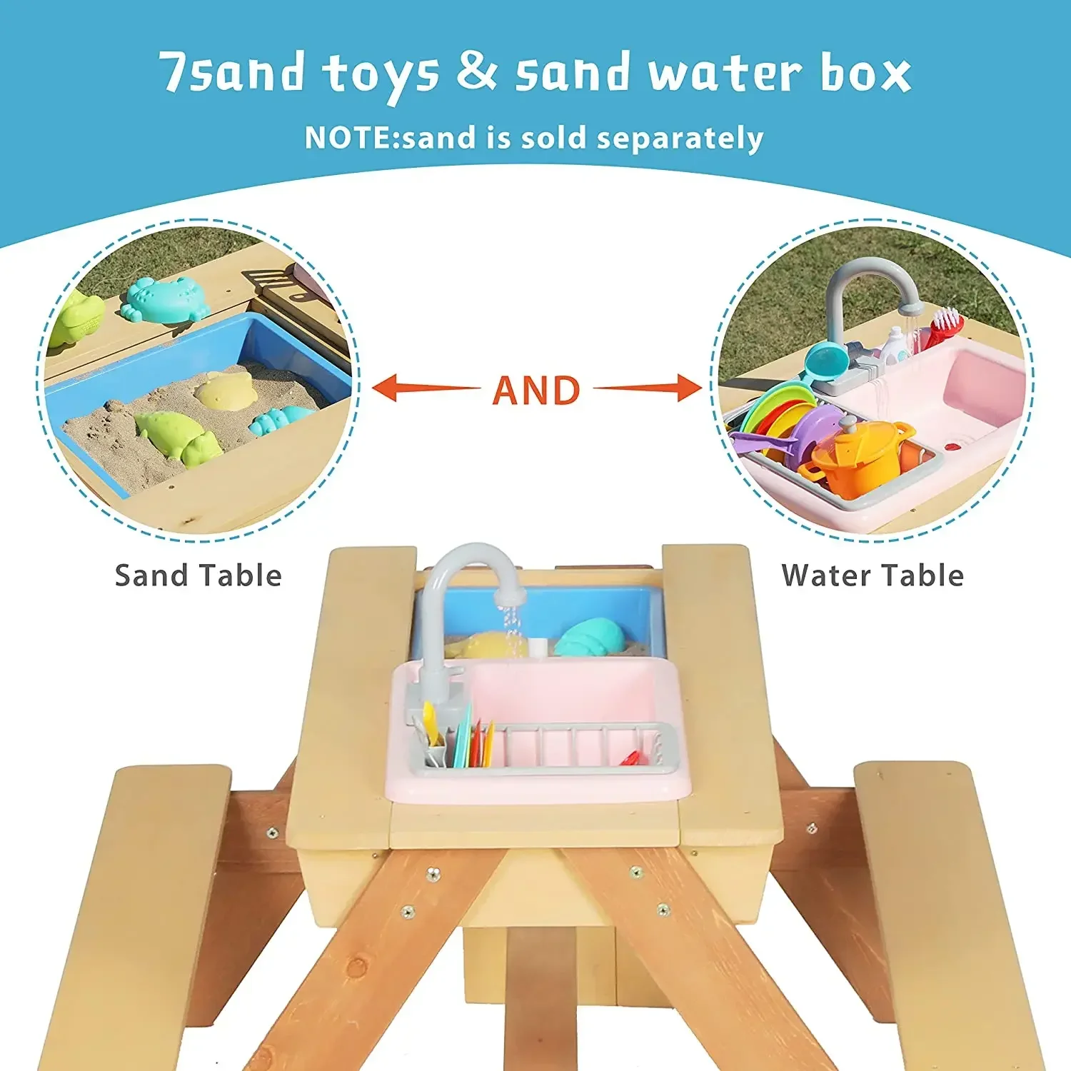 # Table de pique-nique pour en - Kids Outdoor Sink avis et prix