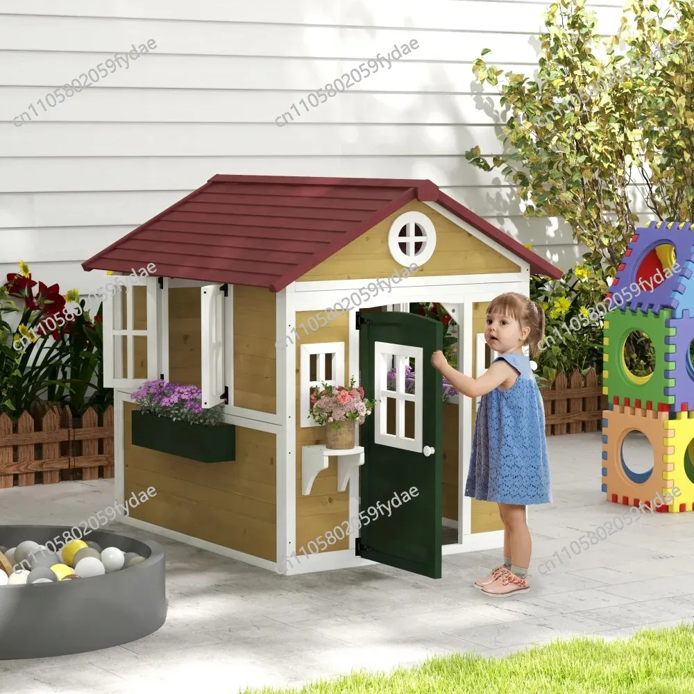 Maison de jeu pour enfants en  - Kids Outdoor Playhouse avis et prix