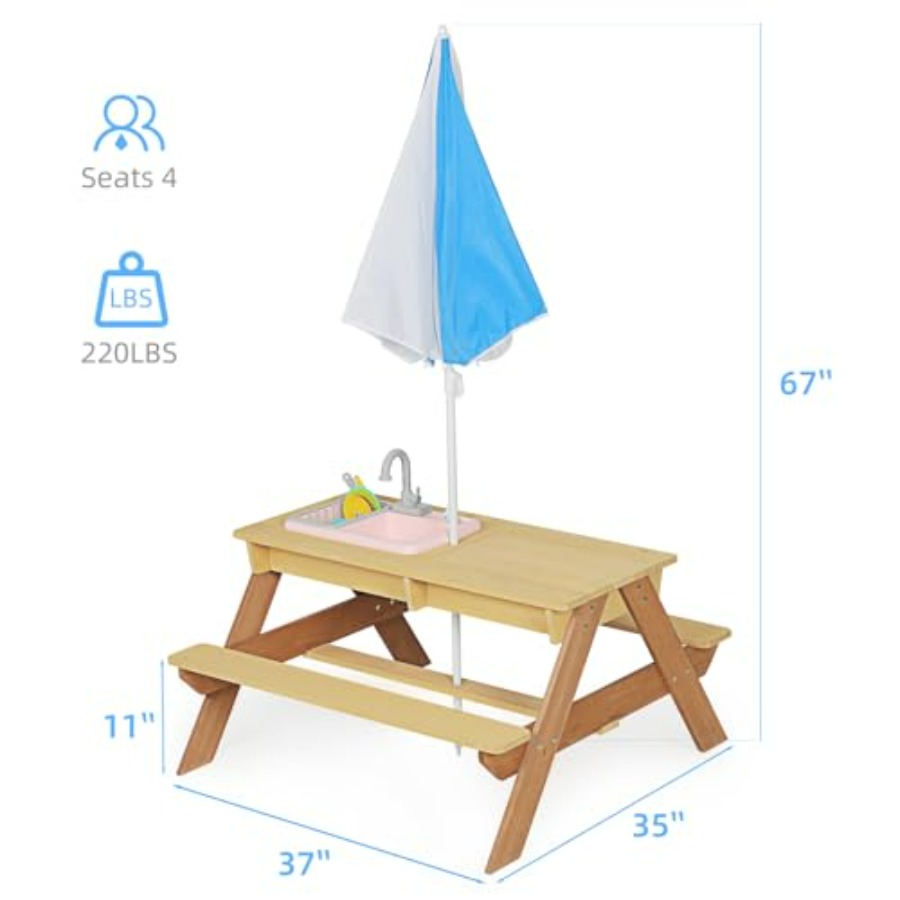 Table de pique-nique extérieur - Kids Outdoor Sink avis et prix