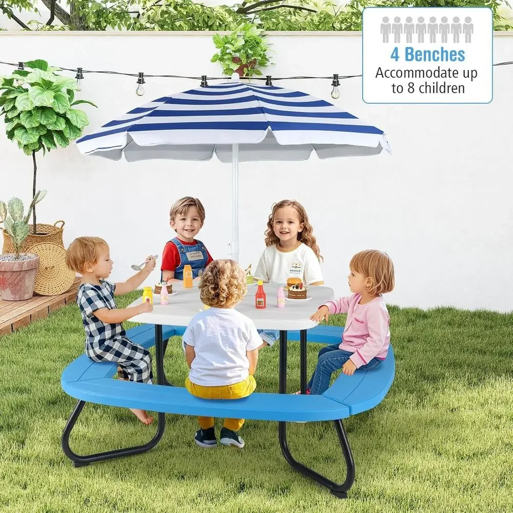 Table de pique-nique pour enfa - Kids Outdoor Umbrella avis et prix