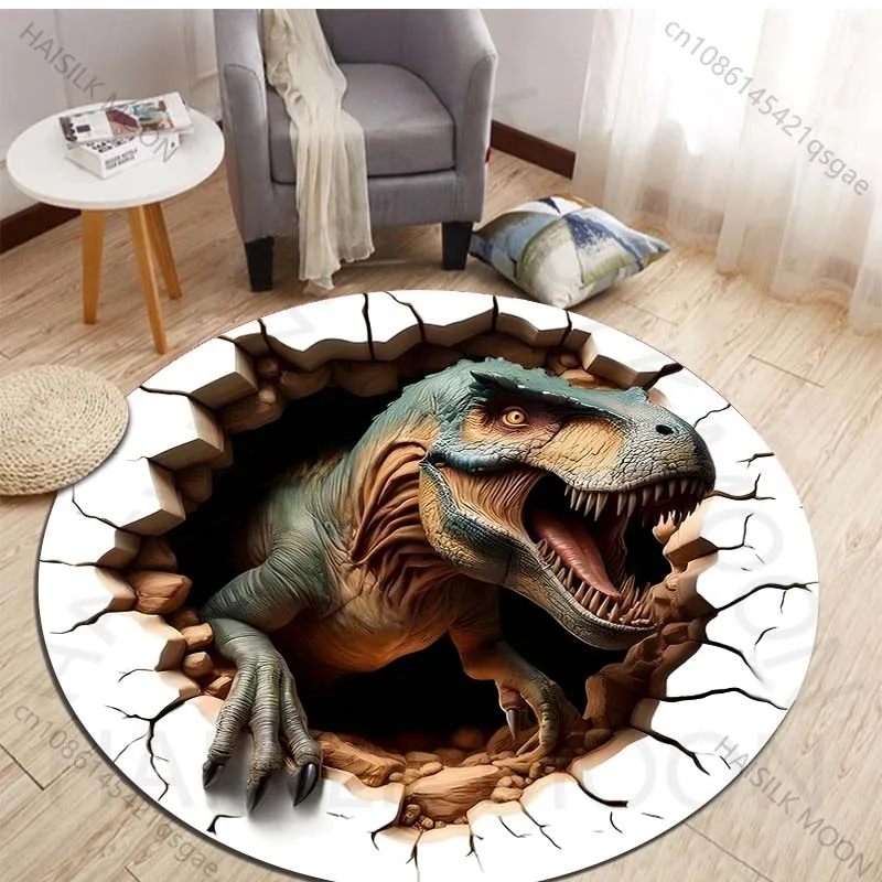 Tapis ronds imprimé dinosaure  - Kids Outdoor Mat Waterproof avis et prix
