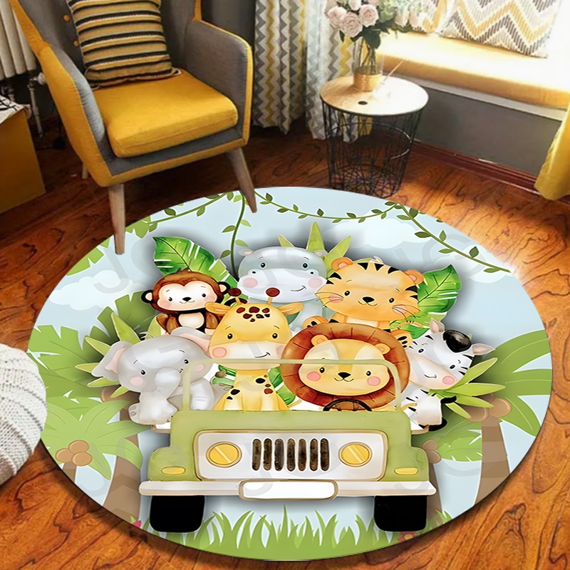 Tapis rond antidérapant pour e - Kids Outdoor Zoo avis et prix
