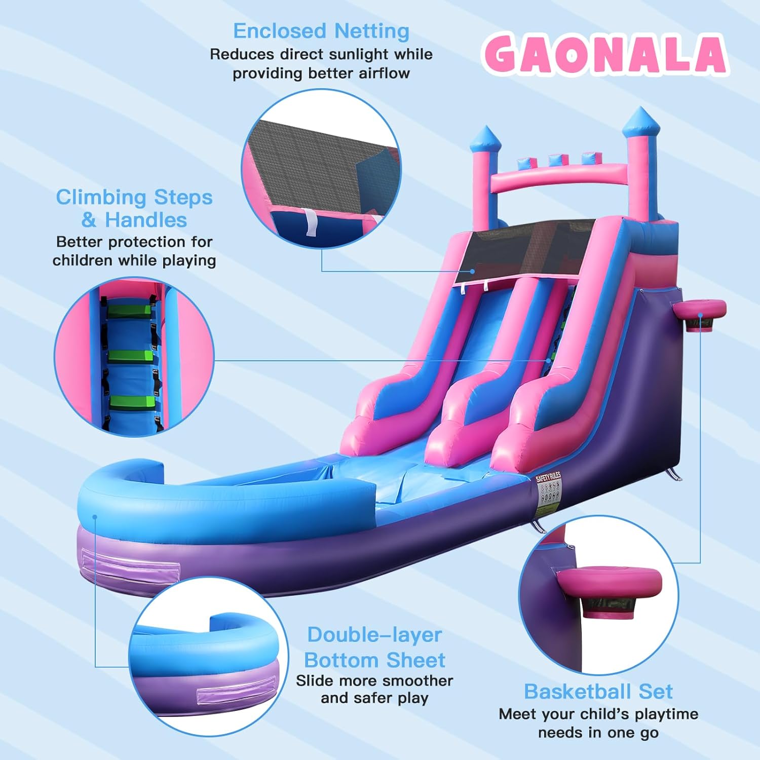 Toboggan aquatique gonflable r - Kids Outdoor Water Park avis et prix