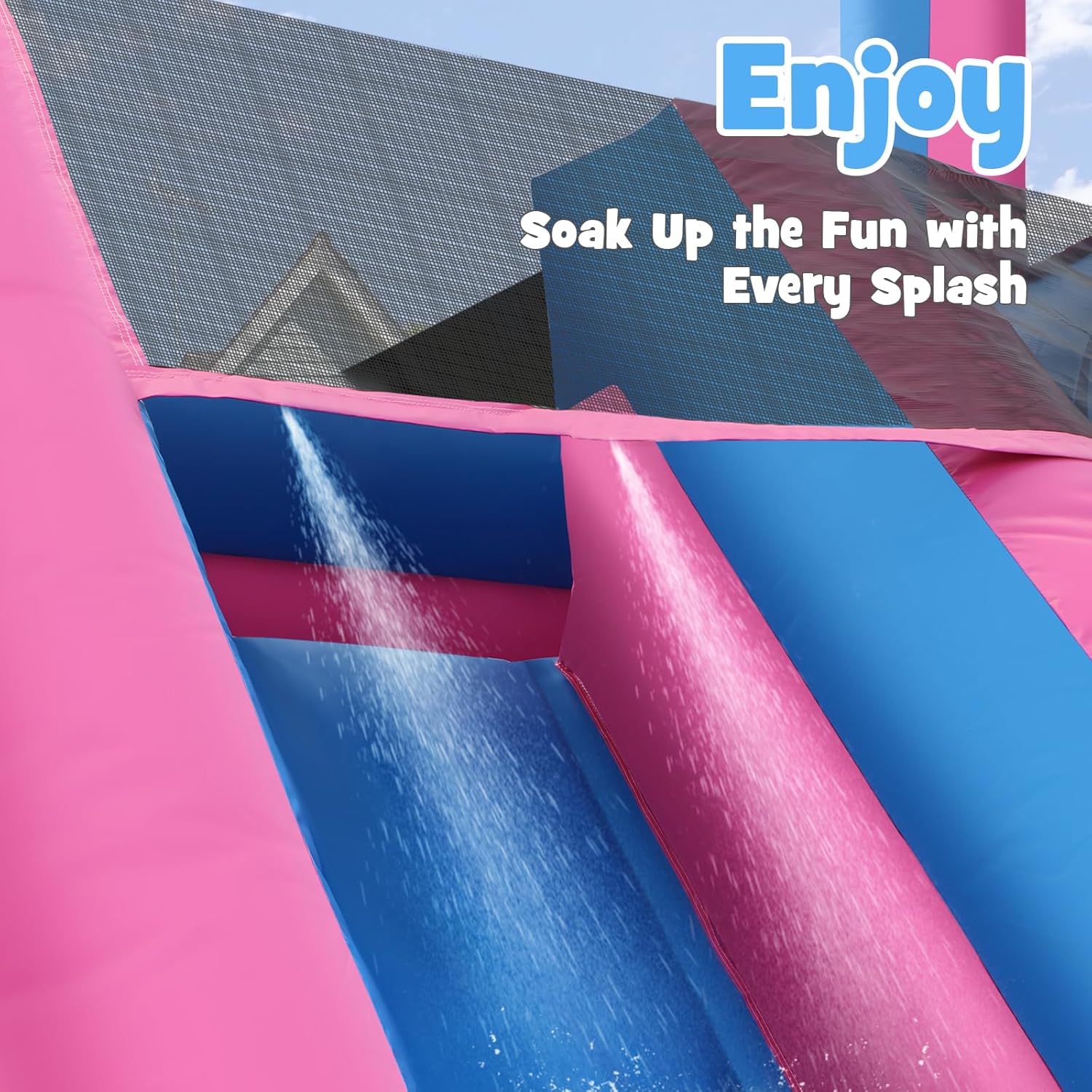 Toboggan aquatique gonflable r - Kids Outdoor Water Park avis et prix