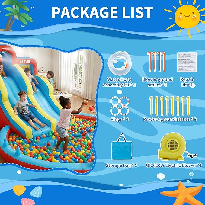 Parc aquatique gonflable 8-en- - Kids Outdoor Water Park avis et prix