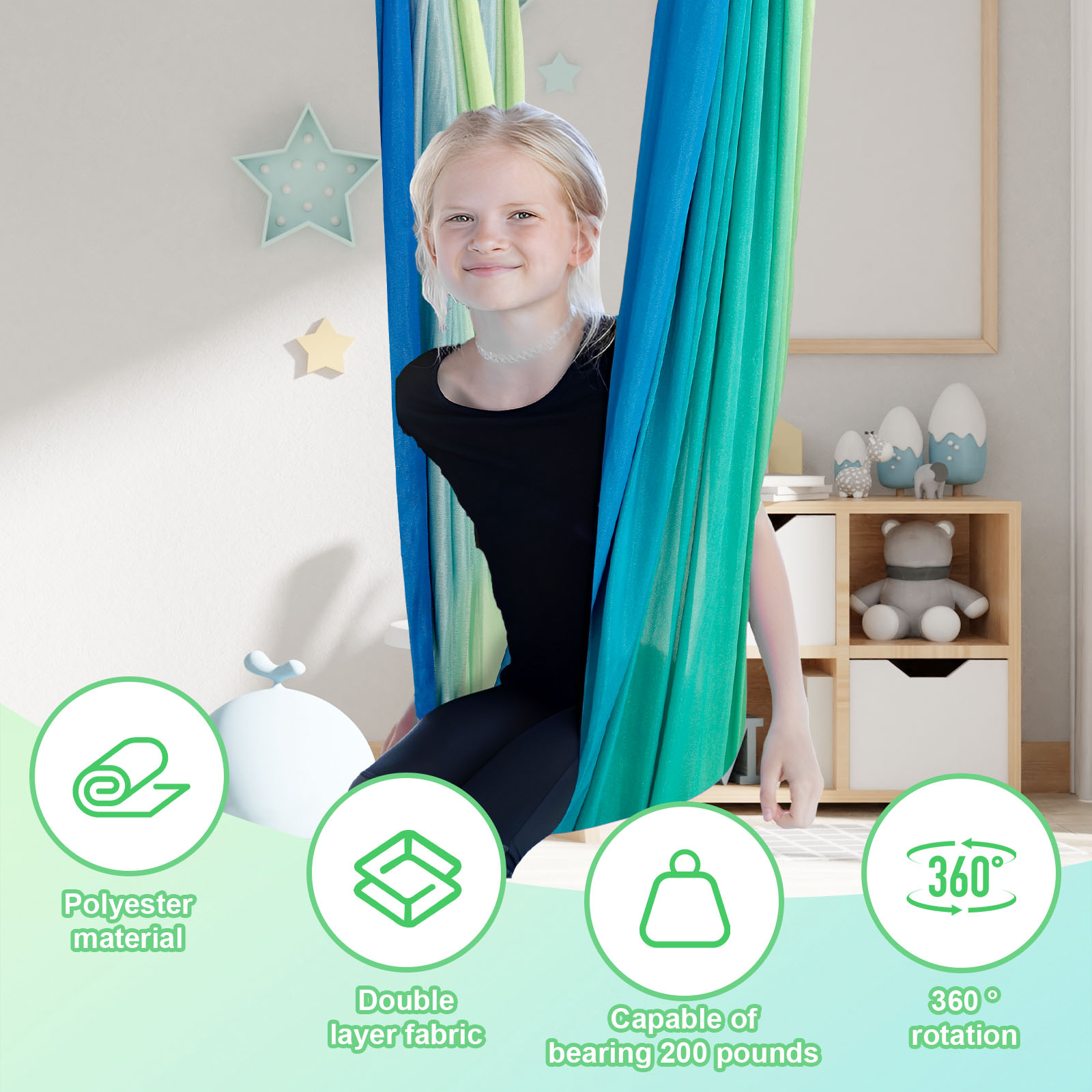 Balançoires sensorielles pour  - Kids Outdoor Hammock avis et prix