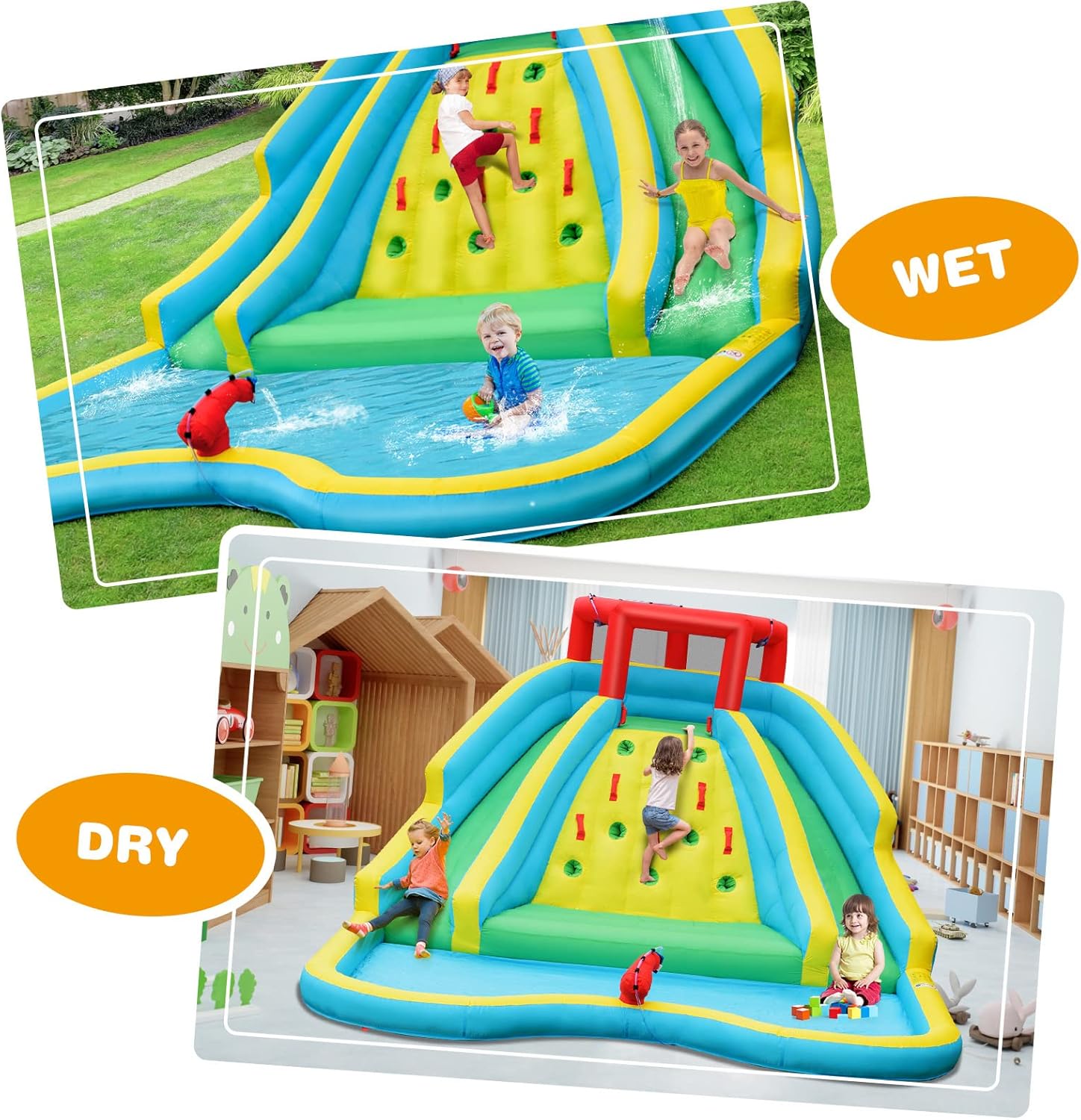 Toboggan aquatique gonflable g - Kids Outdoor Water Park avis et prix