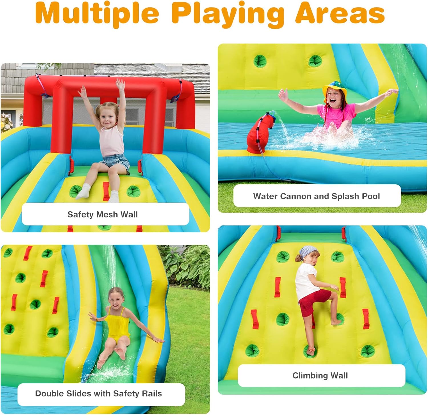 Toboggan aquatique gonflable g - Kids Outdoor Water Park avis et prix