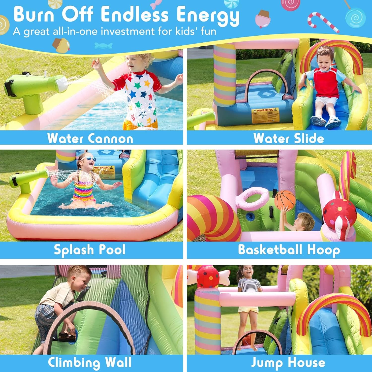 Toboggan aquatique gonflable p - Kids Outdoor Water Park avis et prix