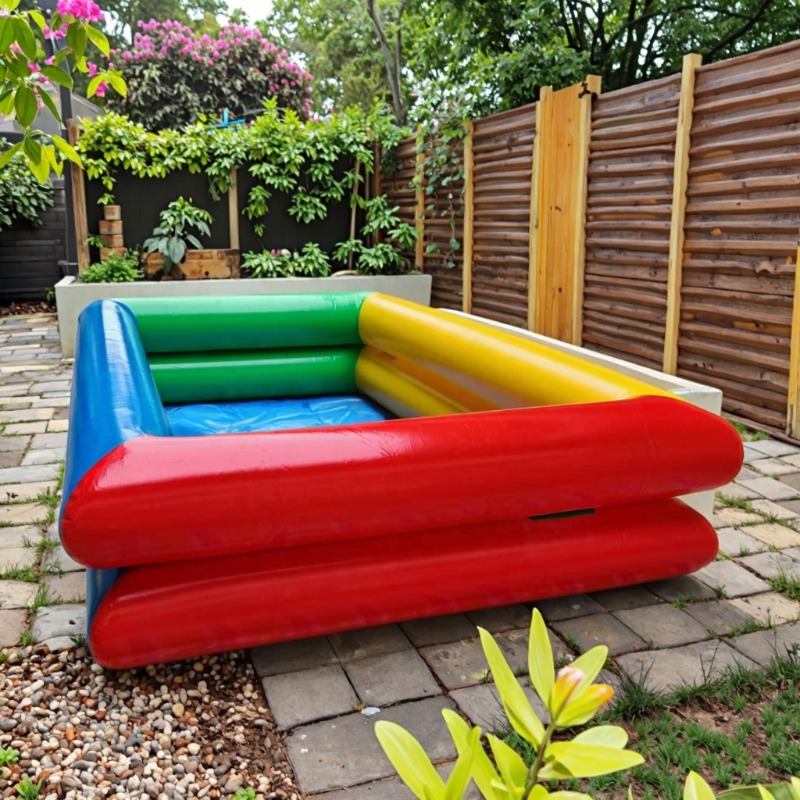 Piscine gonflable double couch - Kids Outdoor Water Park avis et prix