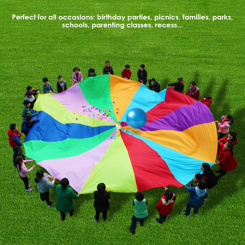 Parachute arc-en-ciel pour enf - Kids Outdoor Umbrella avis et prix
