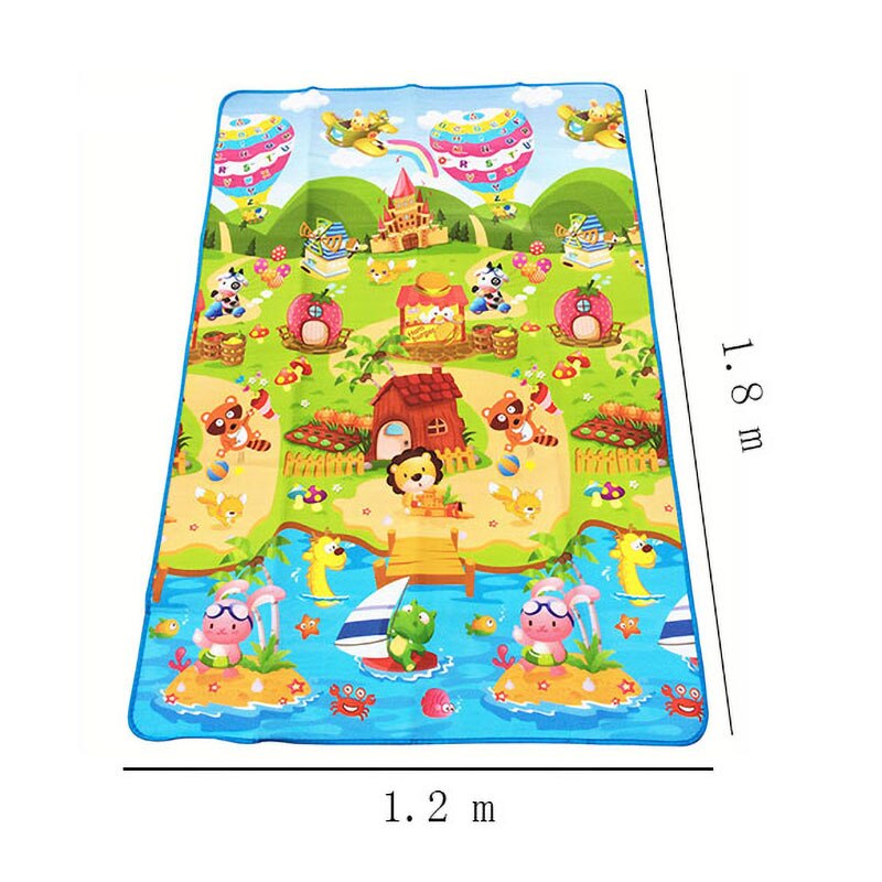 Bébé Tapis de Jeu 180x120x0.3c - Kids Outdoor Mat Waterproof avis et prix