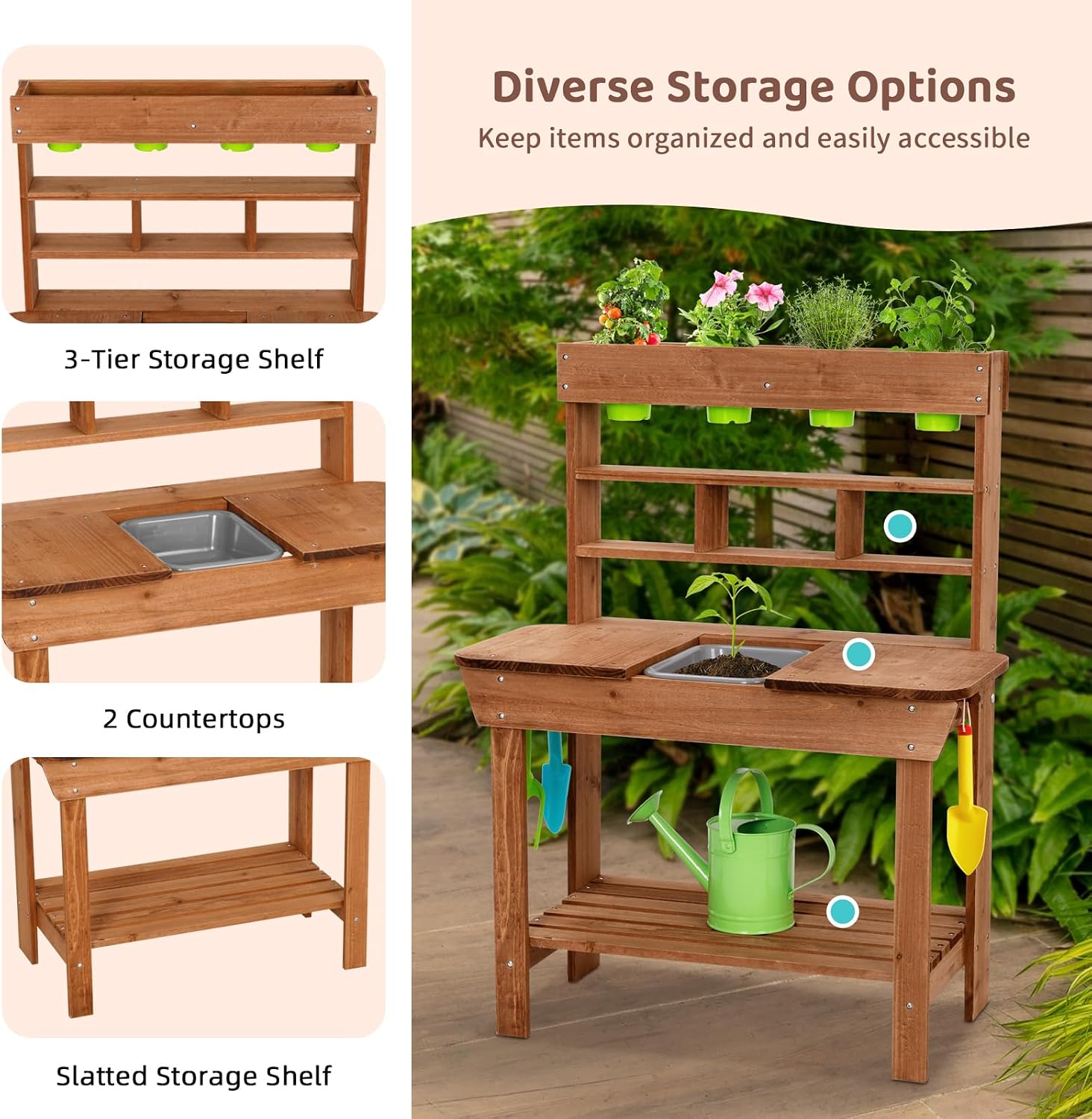 Banc de jardinage avec évier p - Kids Outdoor Sink avis et prix