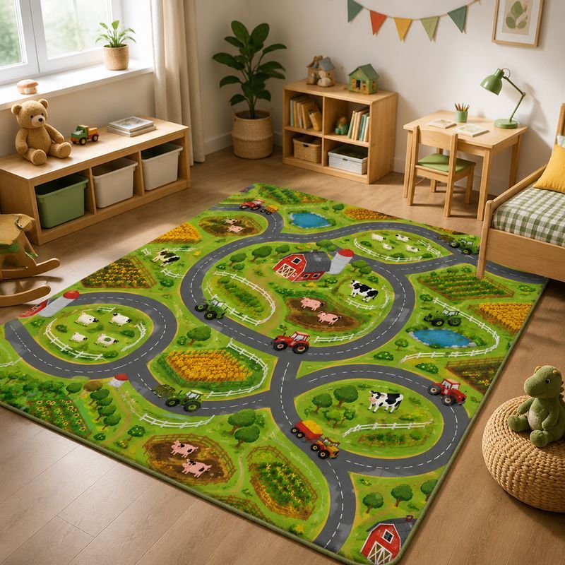 Tapis de jeu VIKAMA pour enfan - Kids Outdoor Zoo avis et prix