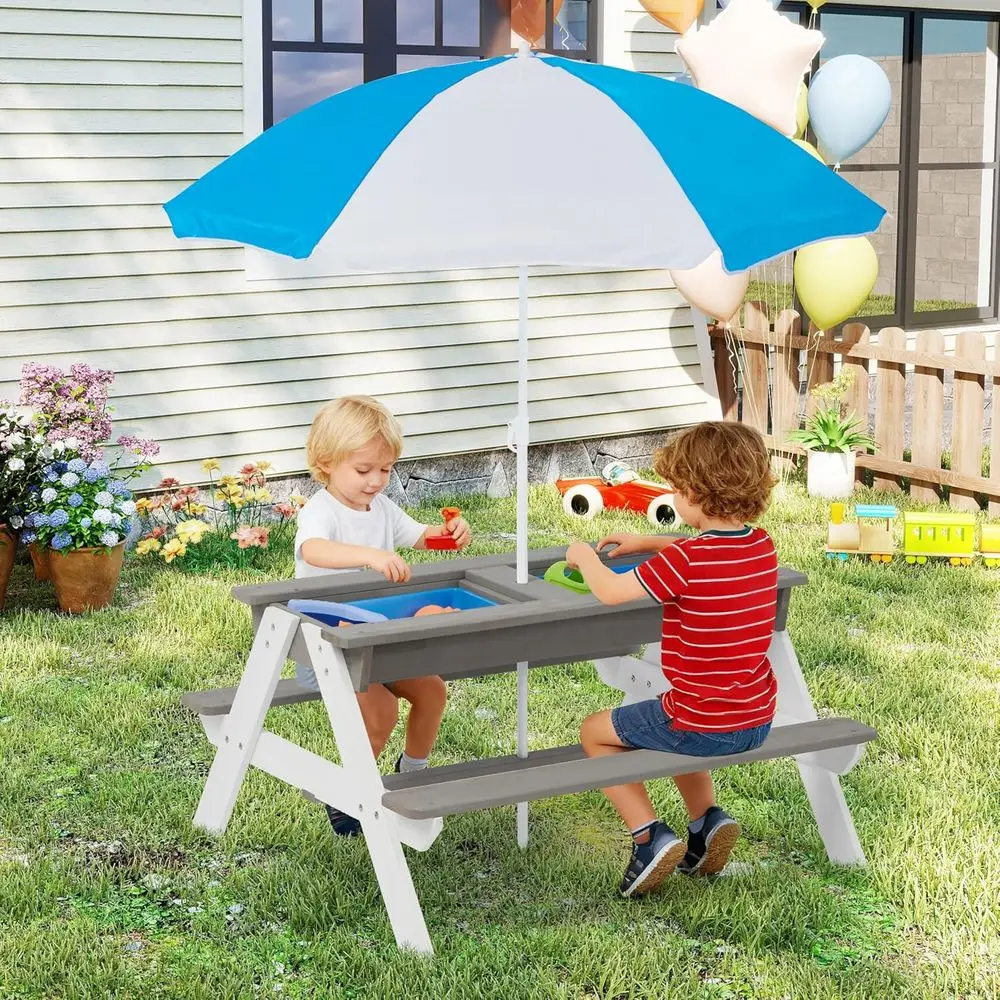 Table de pique-nique en bois c - Kids Outdoor Umbrella avis et prix