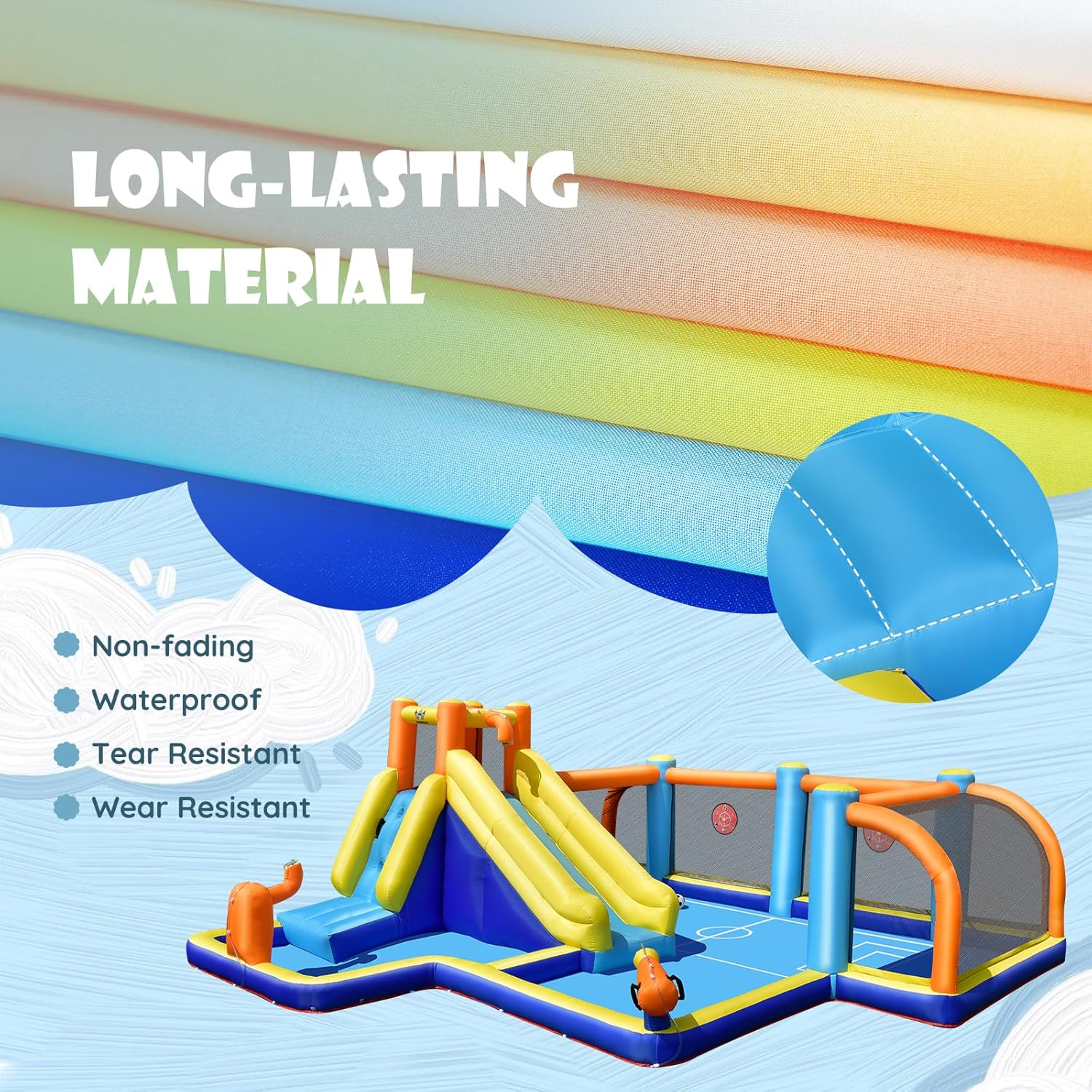 Toboggan aquatique gonflable g - Kids Outdoor Water Park avis et prix