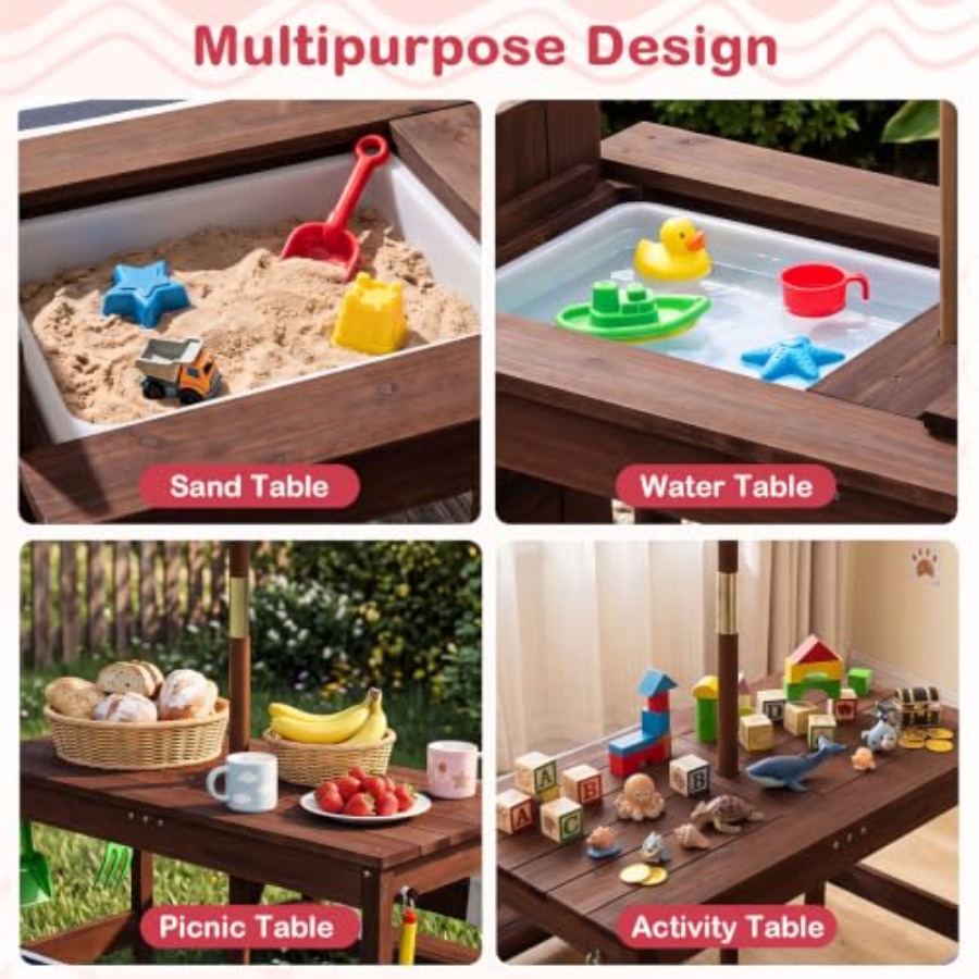 Table de pique-nique pour enfa - Kids Outdoor Umbrella avis et prix