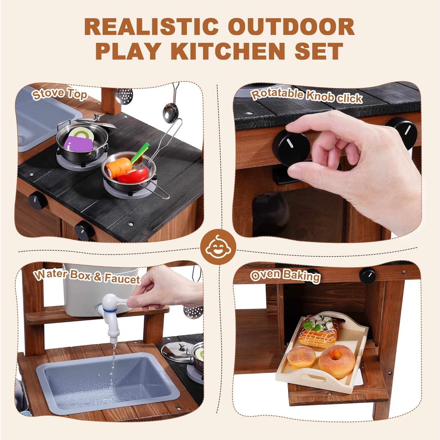 Cuisine de jeu d'extérieur en  - Kids Outdoor Sink avis et prix