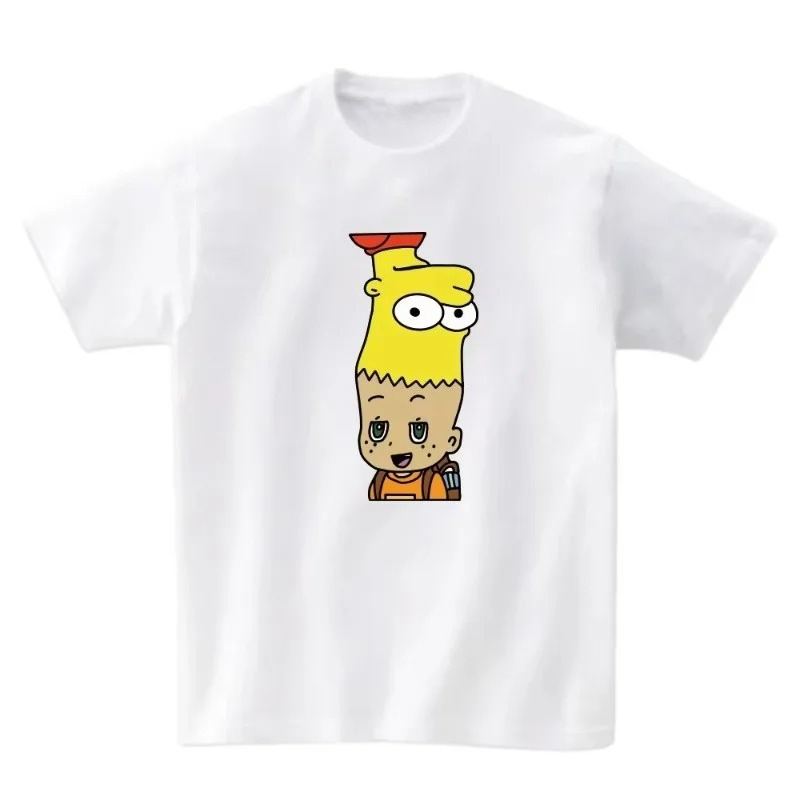 T-shirt d'été simple à imprimé - Mini Trampoline Spring avis et prix