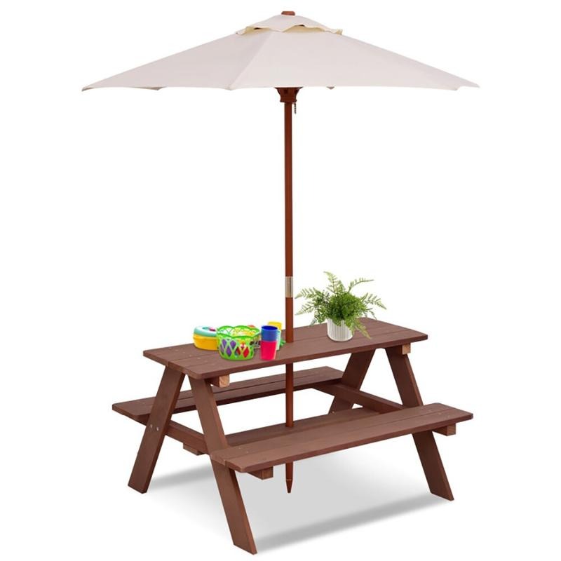 Ensemble table et banc de piqu - Kids Outdoor Umbrella avis et prix
